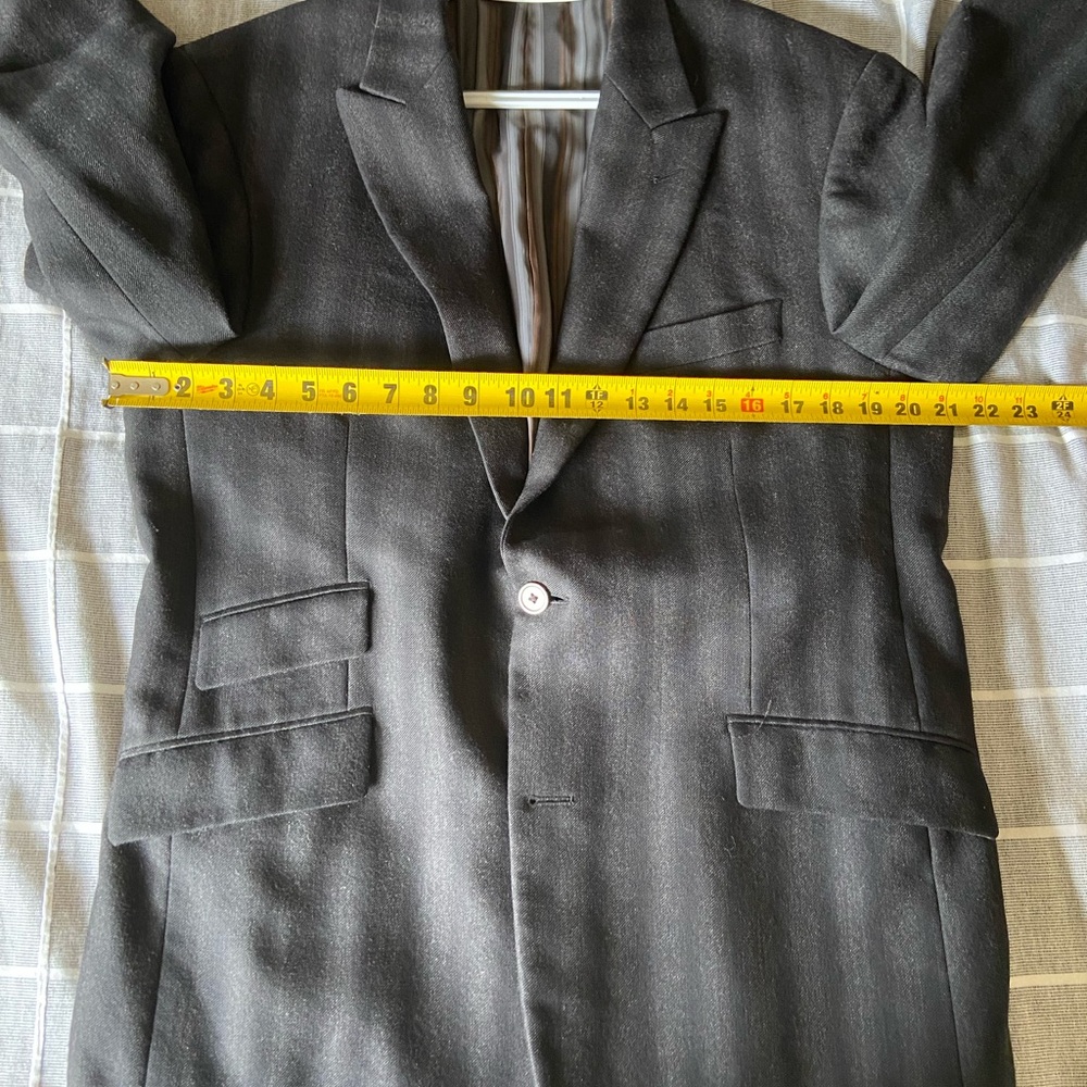 Kroon Men’s 40R Striped gray and black Blazer - Picture 10 of 12